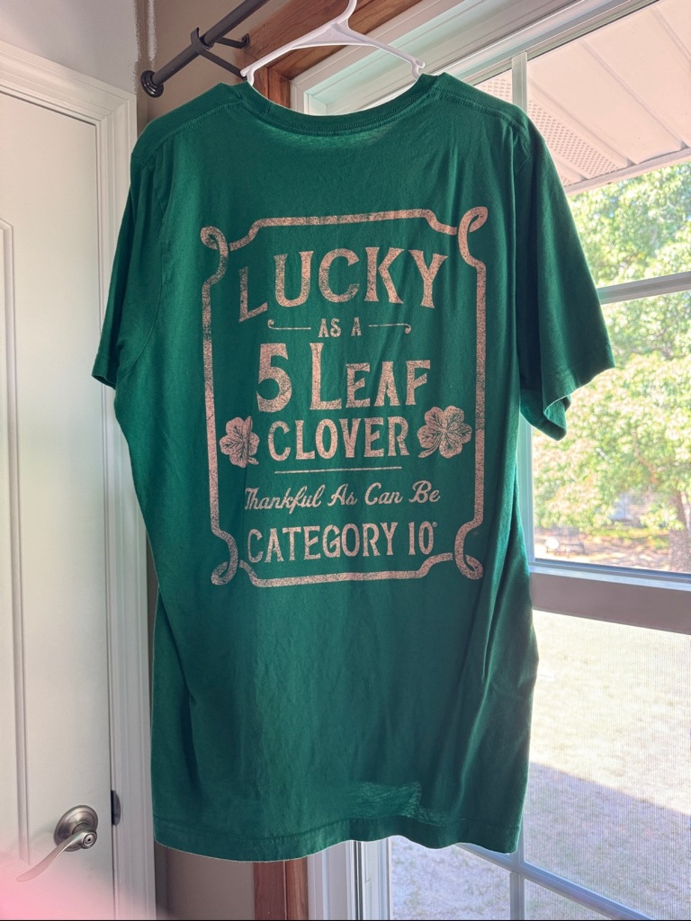 Luke Combs Green "Lucky as a 5 Leaf Clover" Graphic Tee